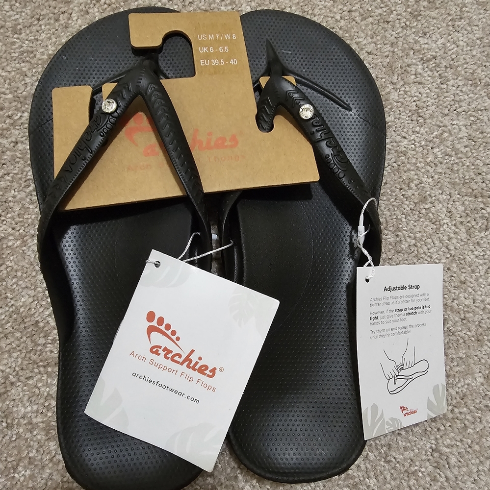 Archie's flip flops
